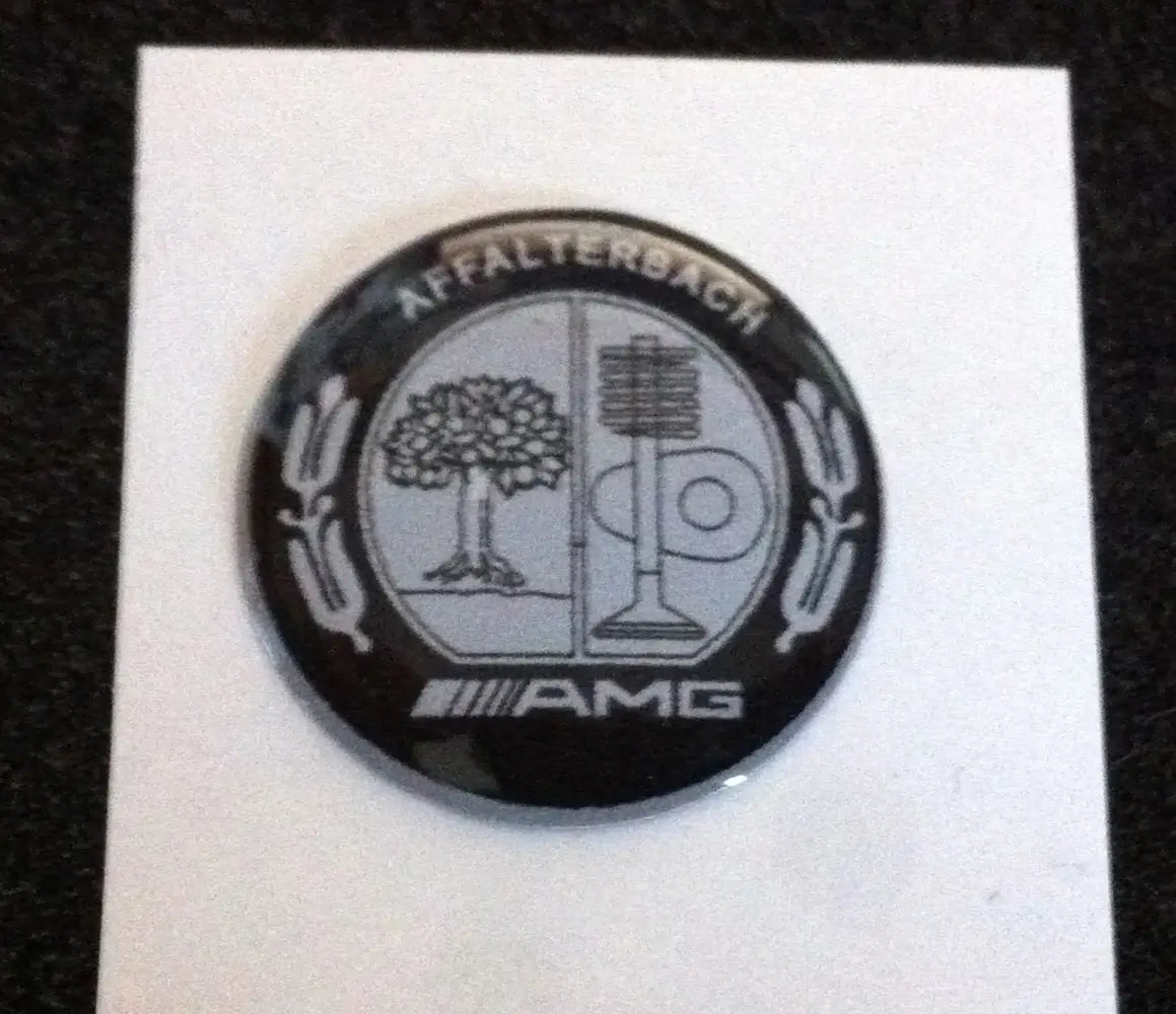 1 Adesivo Resinato Sticker 3D Logo Amg rotondo 2/6/10 cm