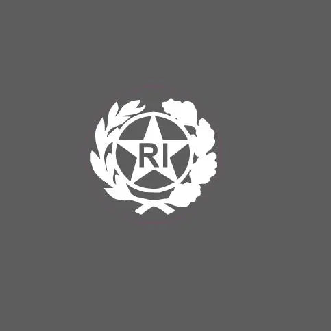 1 Adesivo Stikers Logo Repubblica italiana per targhe storiche 1,3 cm
