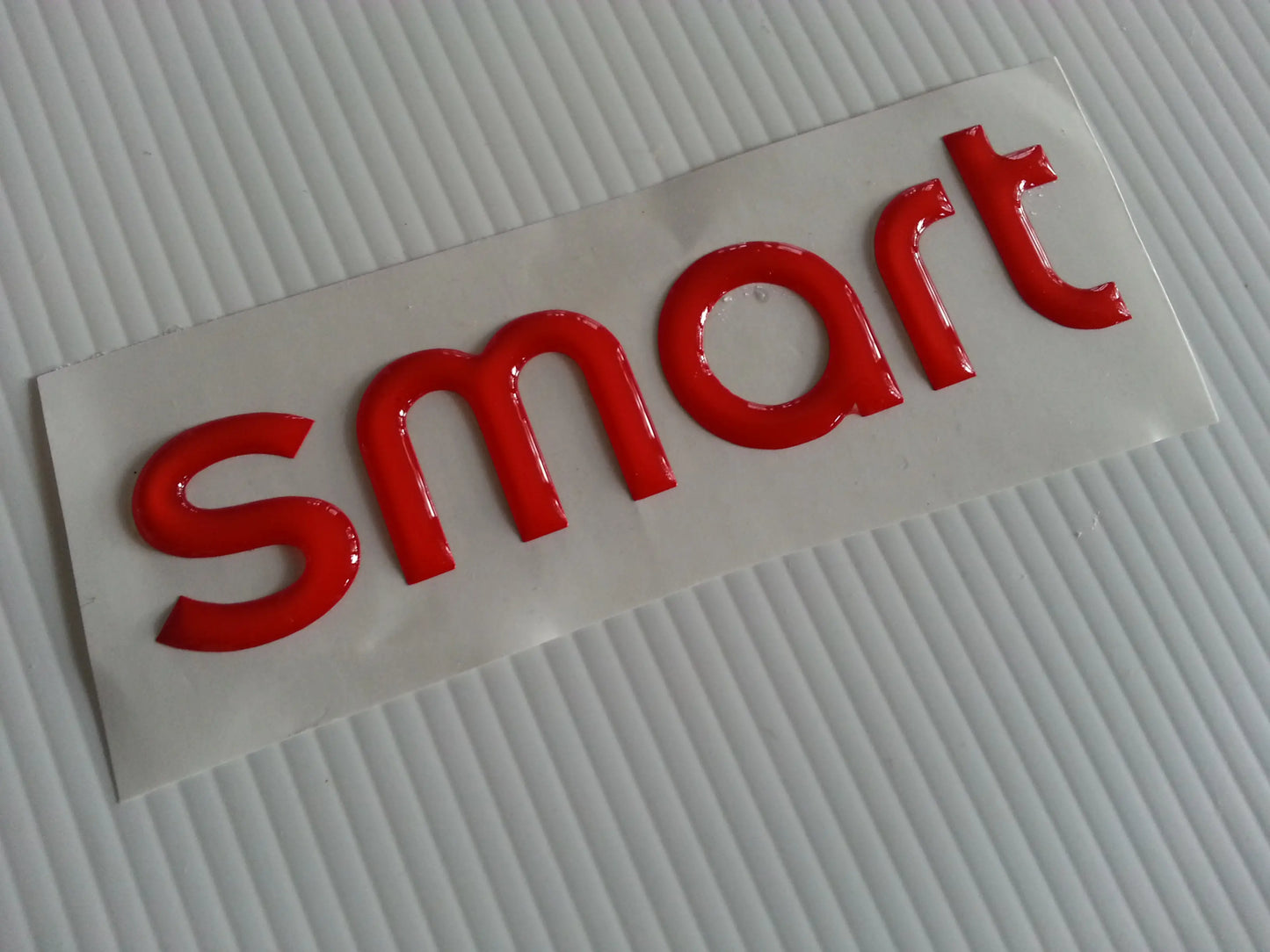 1 Adesivo RESINATO STIKERS 3D Scritta Smart Cofano Posteriore