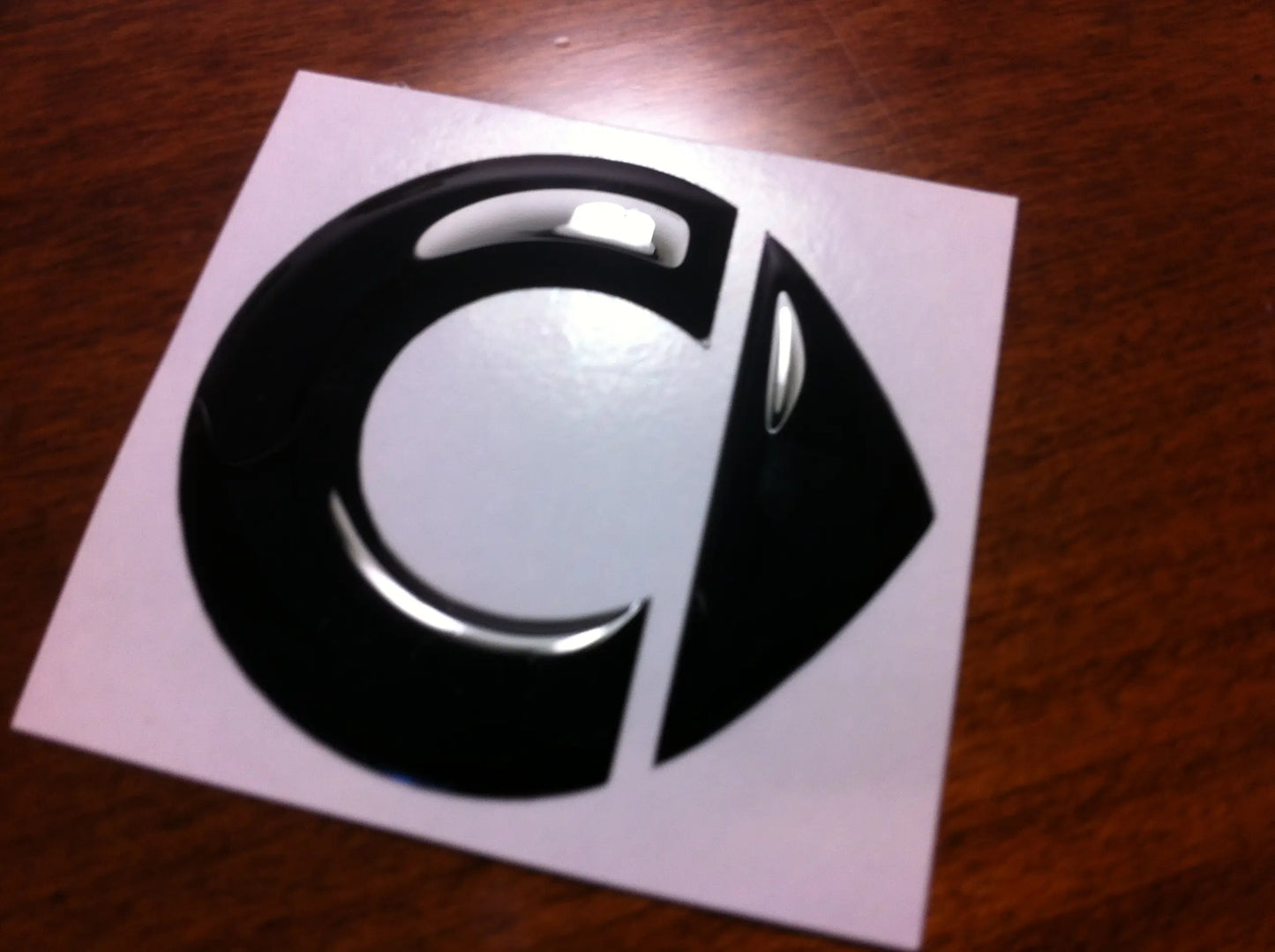 Adesivo RESINATO STIKERS 3D Logo per Smart Cofano 4/6 CM