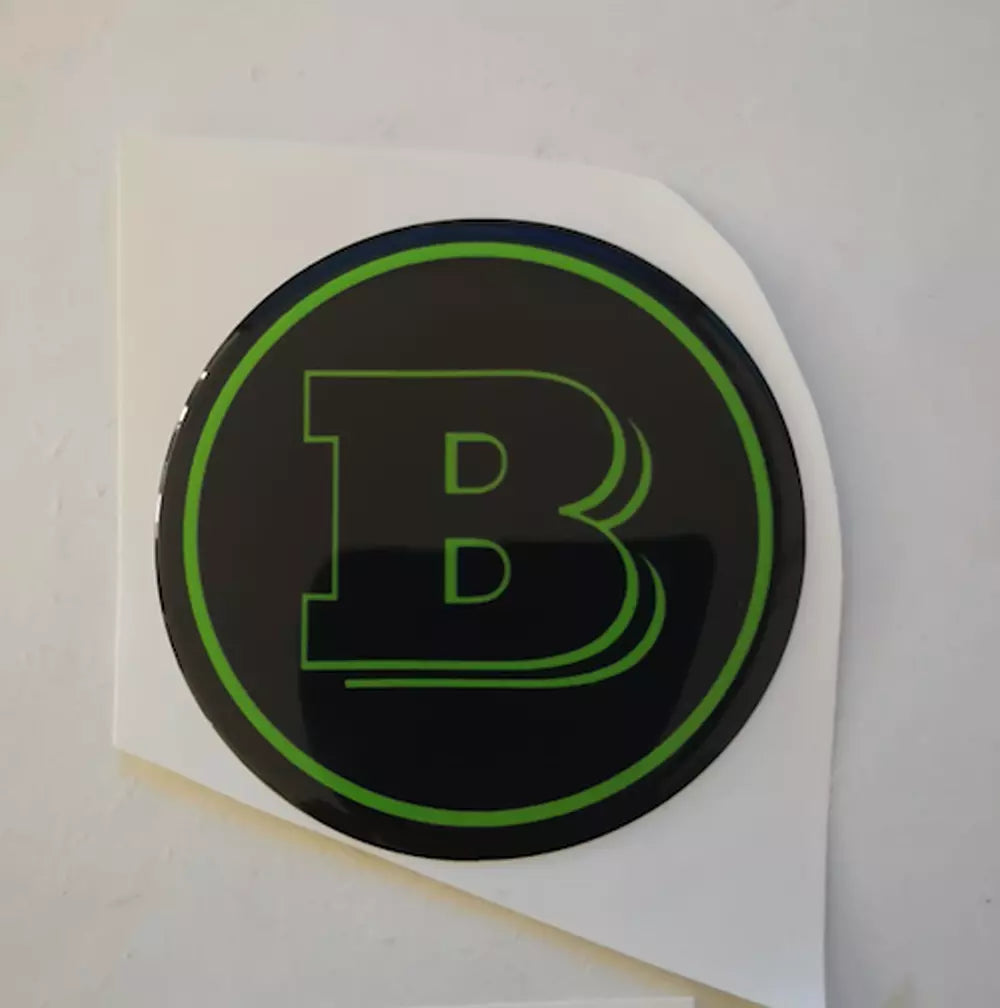 1 Adesivo Resinato 3D Logo Brabus rotondo 1/2/4/6/8/10 cm